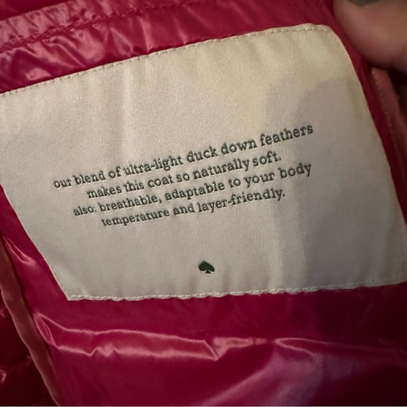 kate spade ♠️- Packable Down Jacket with Retractable Hood, “Hot Pink” , XL - Picture 4 of 16